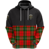 Gartshore Clan Half Of Tartan Zipper Hoodie